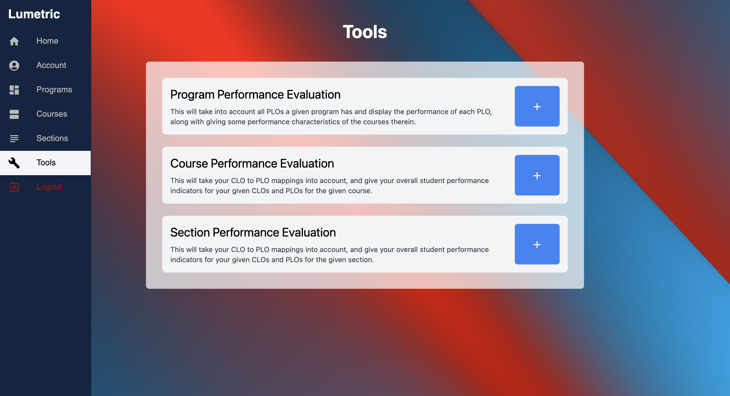 Lumetric Tools Page