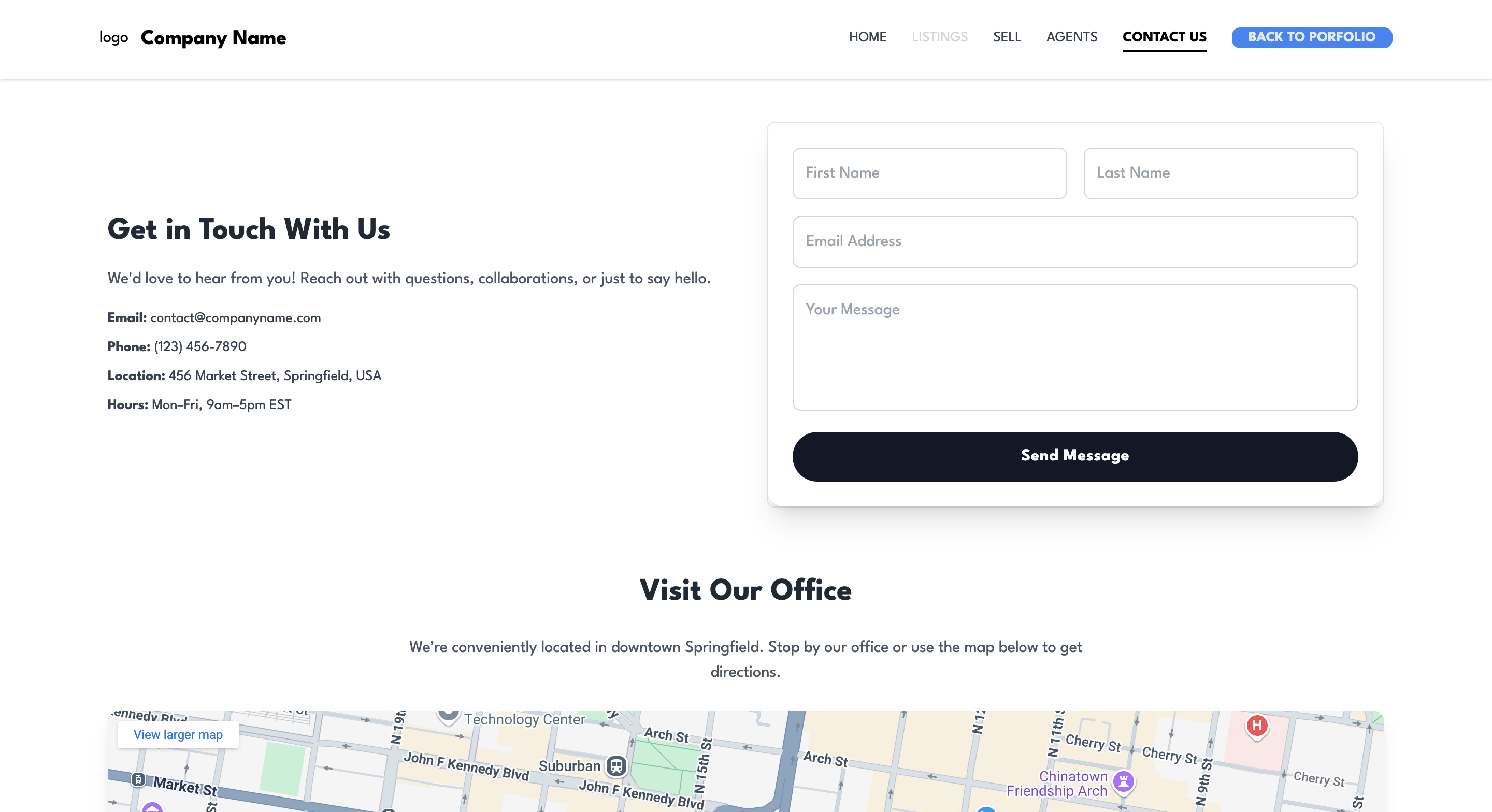 Contact Page